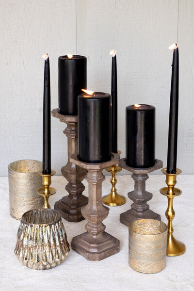 Drift wood black candles