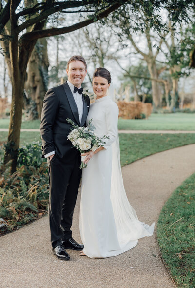 cashel-palace-bride-with-groom-at-gardens