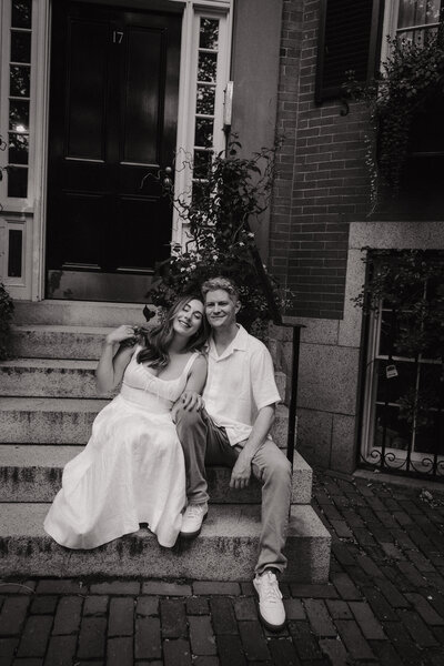 Engagement photo session in Boston