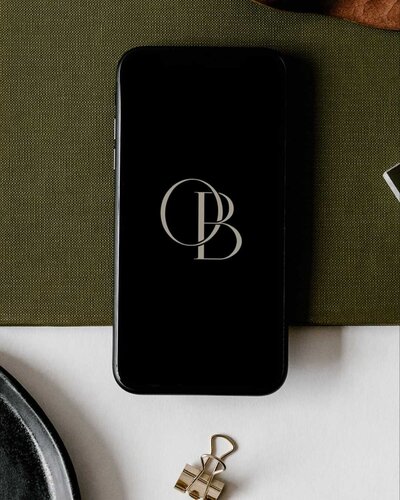 Logo design for Olive Black events, a wedding planner in Colorado