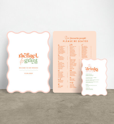 Big Love neutrals invitation package by State of Elliott