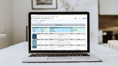 A screenshot of the habit tracker, by Sarah Hawk