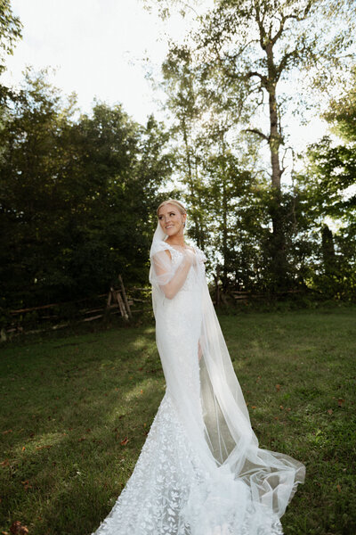 fashion portrait of bride