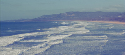 Wavy tides on the shore