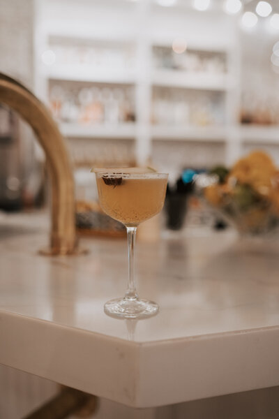 Crepe garnished with chocolate and strawberries