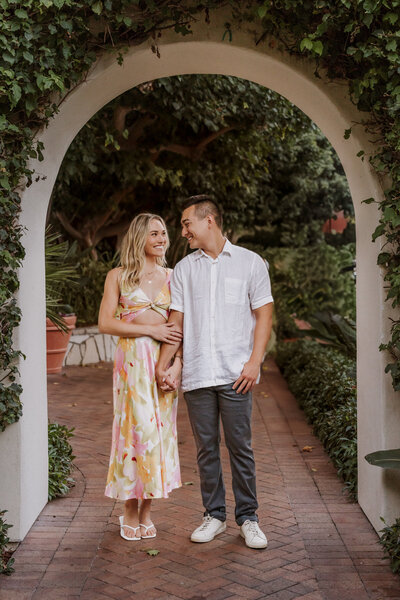 Proposal and engagement session in palos verdes at terranea cove beach