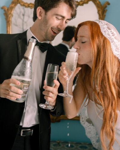 Stylish wedding reception decor and guests photographed by Honolulu wedding photographer