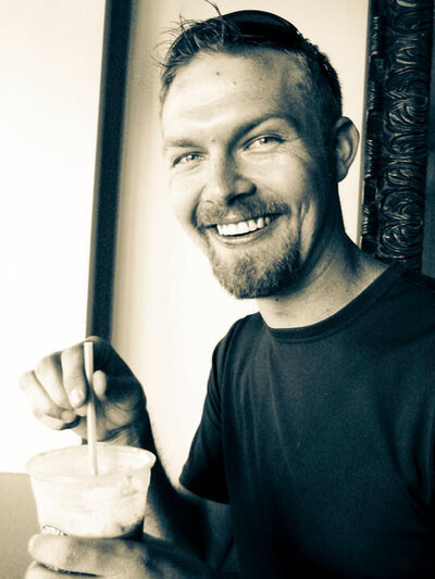 Jeremy Francis laughing and smiling