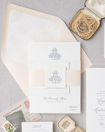 vintage floral envelope liner