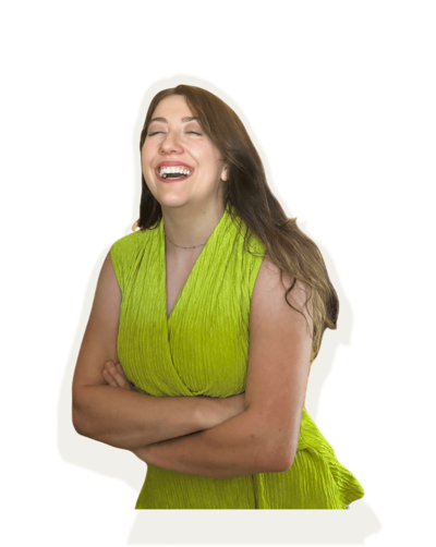 Pop + Pixel Studio founder Madison being joyful