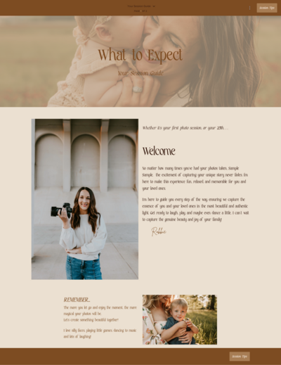 Robbie McCrary Photo - Session Guide pg 1