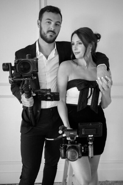 blackandwhiteweddingvideographyhusbandandwife