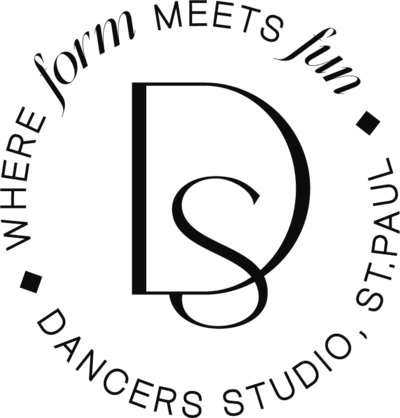 Dancers Studio Logo - Black and transparent, where form meets fun.
