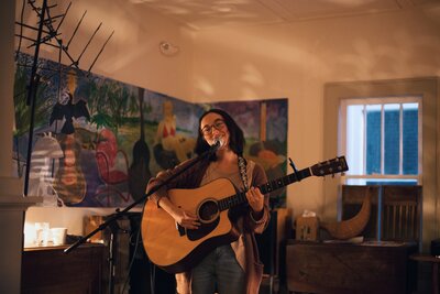 Emily Jones performing on Thursday Night at Hillcrest Coffee