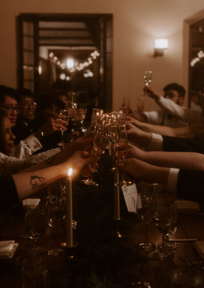 a romantic wedding reception photo