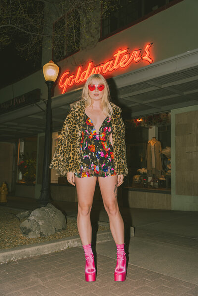 Emily in front of Goldwaters