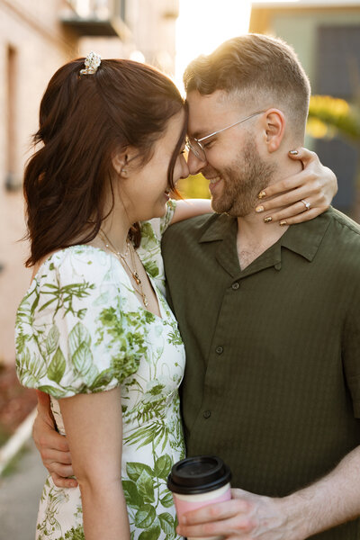 details of the newly engaged couple captured by the deans photo