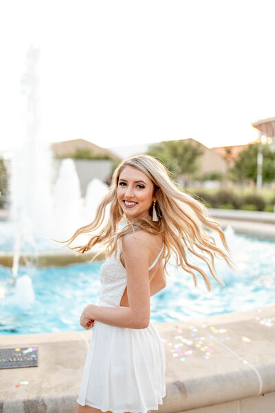 Texas A&M College Senior Portrait by Galveston Photographer Amy Cole