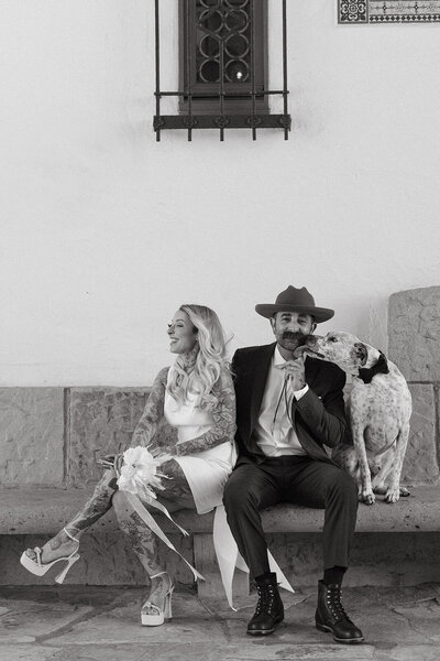 santa barbara courthouse elopement photographer