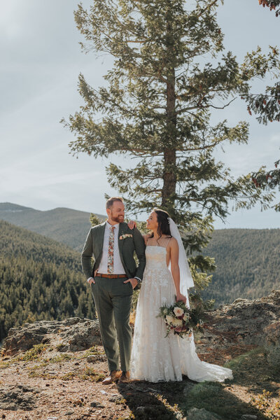 indoor wedding portraits in colorado springs