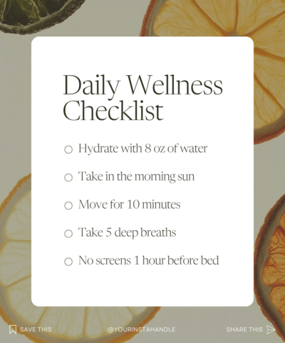 Checklist
