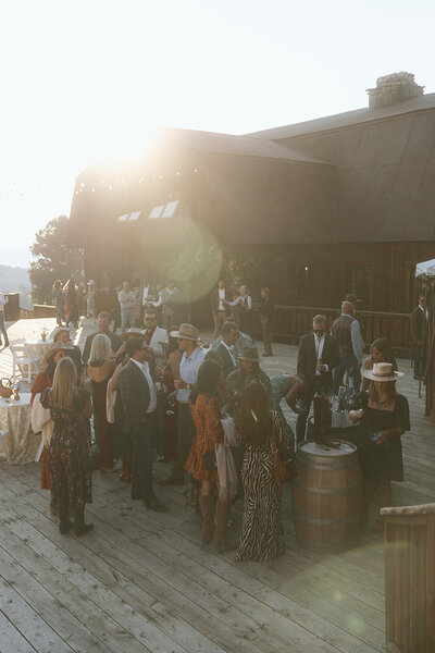 Telluride wedding welcome party at Gorrono Ranch