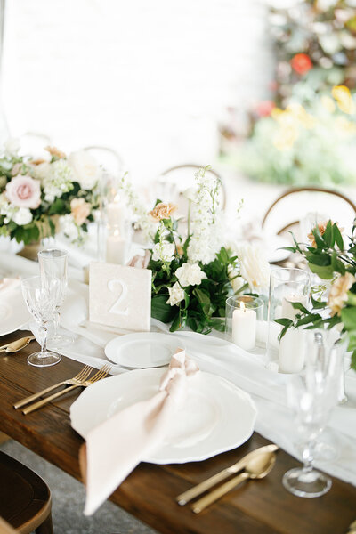 reception tablesape at Ault Park in Cincinnati, Ohio