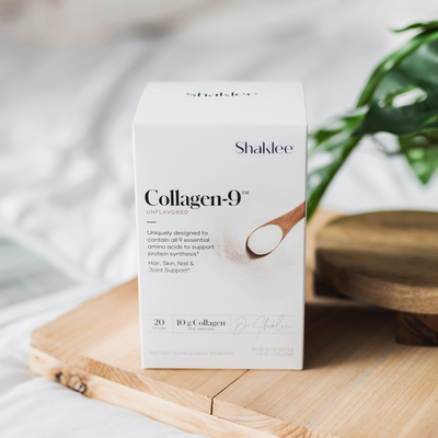 Collagen 9 Box on Wooden Tray Feed Product Image