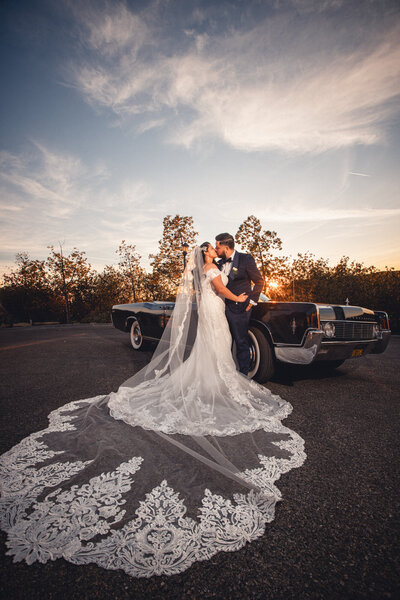Bride and groom just married after San Diego wedding ceremony