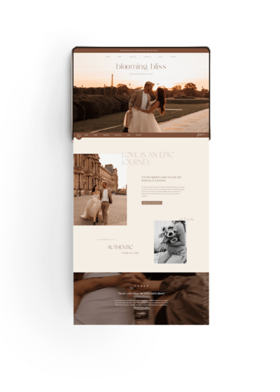 Minimal Showit website template voor interieur ontwerper