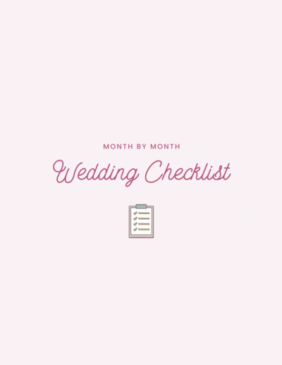 Wedding Duo Wedding Checklist
