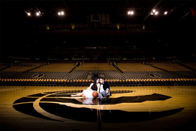 toronto rapters court engagement photos