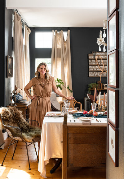 Melinda Trembly owner of Rincon Road Design Studio in her home in Carpinteria