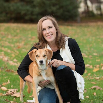 Kathryn Gerety with her dog
