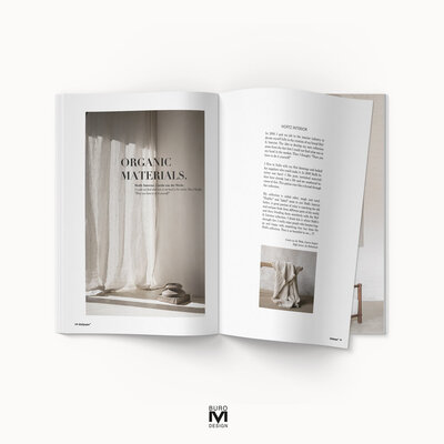 Magazine ontwerp  minimalistisch ontwerp