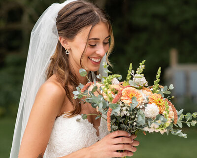 fall mix-match colors bridesmaids 
