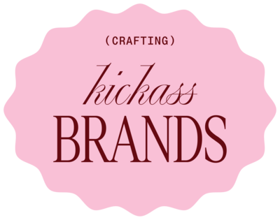 simple peach and purple flower graphic
