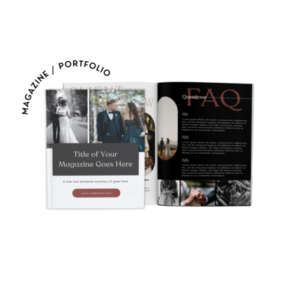 Digital magazine template for creating polished and professional publications