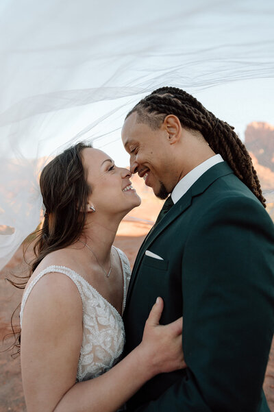 Elopement portraits at the Neon Museum in Las Vegas, Nevada