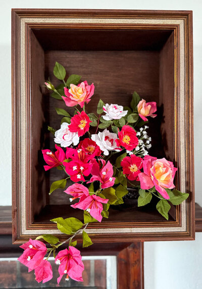 Floral shadow box