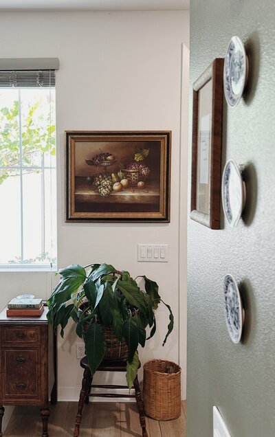 Cozy entryway designed by Sarver Lane Interiors in Murrieta, CA