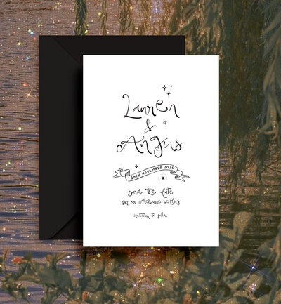 Luna Save the date card
