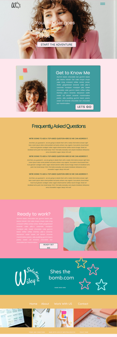 Showit template for coaches, virtual assistants, and copywriters ready to attract clients with a DIY website