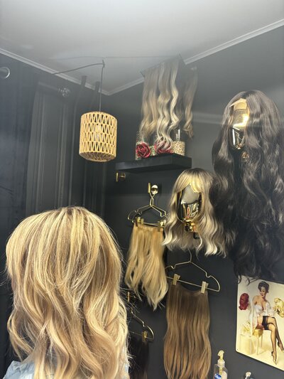 long blond straight hair