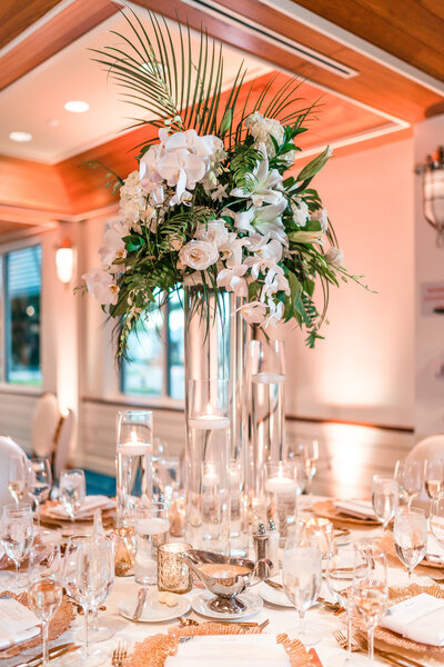 Elegant wedding reception by top Orlando videographer and photographer