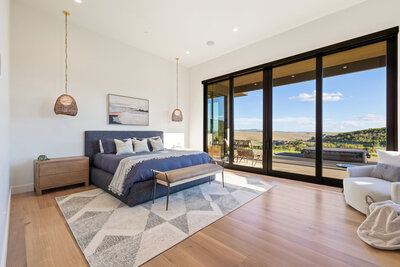 Bedroom of the Golden Hour project by Midway interior designer Chalet + Co.