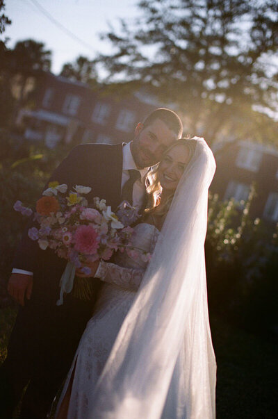 Couple smiling at orlando wedding photographer Marissa Nicole