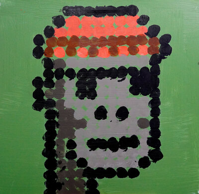 Brent Ray Fraser Cryptopunk Penis Painting - 05