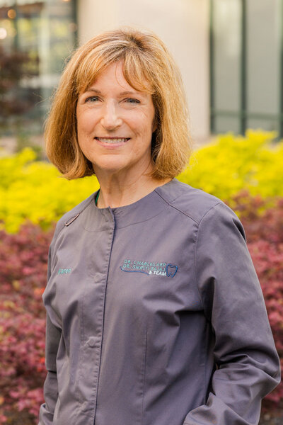 Headshot photo session of Atlanta dentist office team members by brand photographer Laure photography