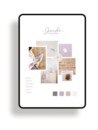 The Muse Brand Kit with logo, moodboard, color palette, social media templates and icons